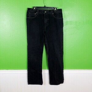 Old Navy Men's Black Casual Denim Straight Leg Pants Size 33x32